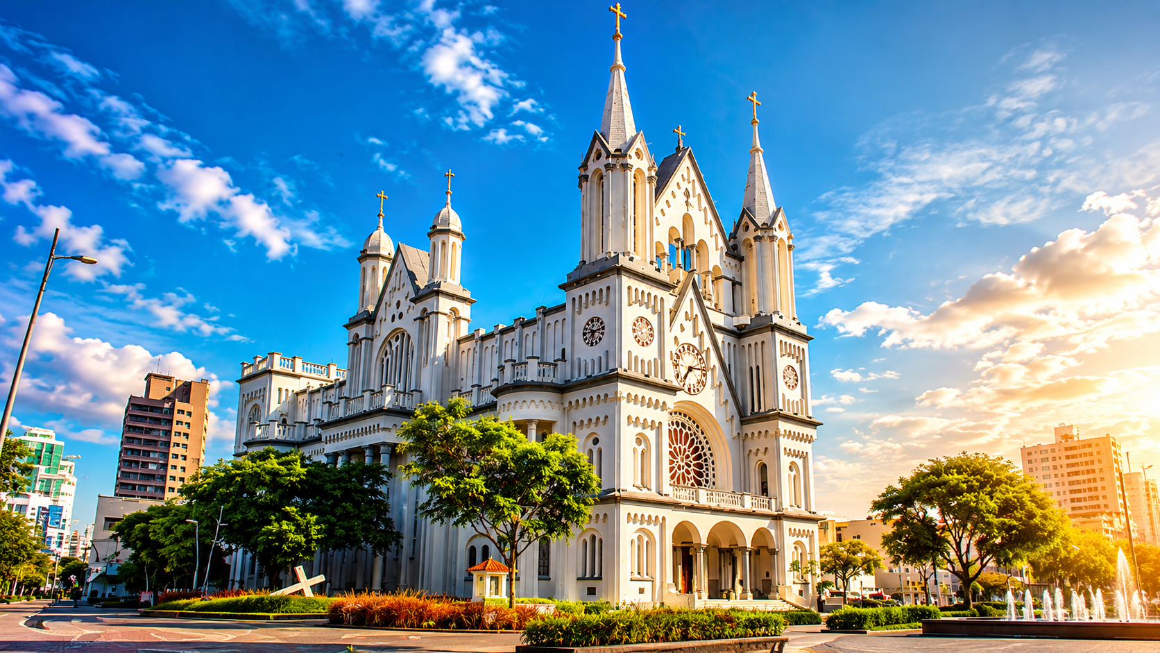 Igreja Matriz de Itajaí - cartão postal da cidade